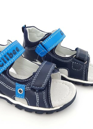 Босоніжки шкіряні для хлопчика clibee