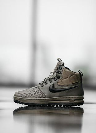 Чоловічі кросівки зимні найк, кросівки найк хакі, nike duckboot, мужские кроссовки найк зимние с мехом, кроссовки мужские хаки