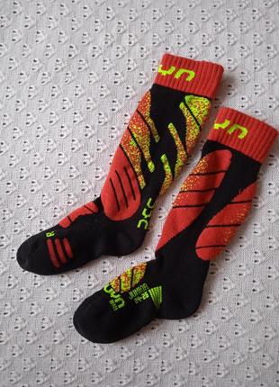 Термо шкарпетки 24-26 з мериносової вовни високі лижні термо гольфи шерстяні дитячі шкарпетки шерсть мериноса носки