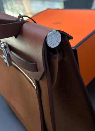 Сумка в стиле hermes herbag 31 см премиум7 фото