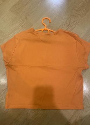 Кроп-топ (короткая футболка, укороченная футболка, футболка) с h&amp;m2 фото