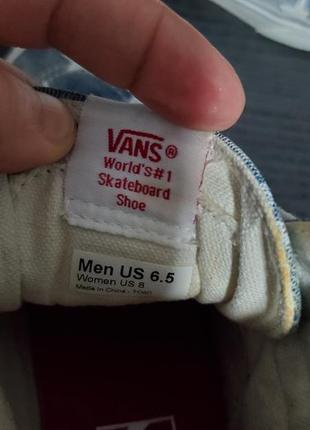 Мягкие кеды vans cedar (denim stars)6 фото