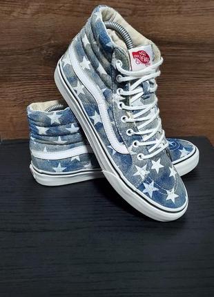 Мягкие кеды vans cedar (denim stars)1 фото