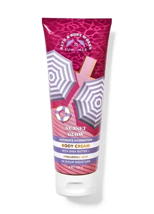 Зволожуючий крем для тіла bath & body works sunset glow