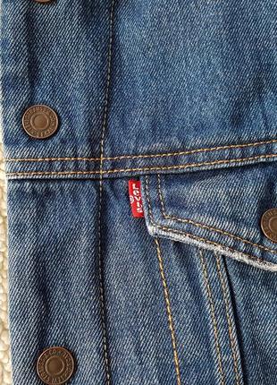 Levi's шерпа джинсовая куртка на меху джинсовка оригинал (m)5 фото