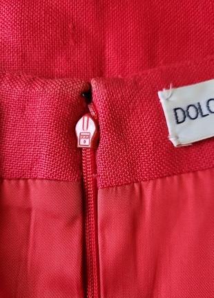 Винтажное оригинальное льяное платье dolce&gabbana6 фото