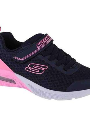 Детские кроссовки skechers microspec max - epic brights 302343l-nvy