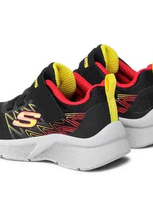 Детские кроссовки skechers microspec texlor 403770l-bkrd3 фото