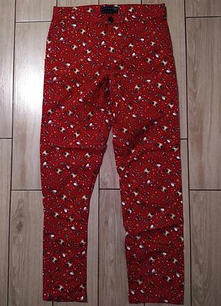 Брюки з новорічним принтом