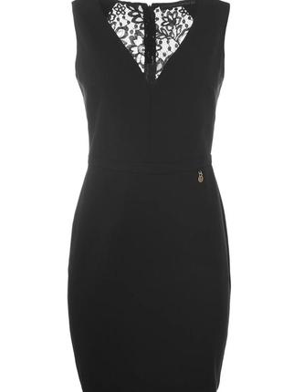 Нове з біркою коротке коктейльне приталене плаття сукня love republic 42 xs чорне з мереживом святкове  міні3 фото