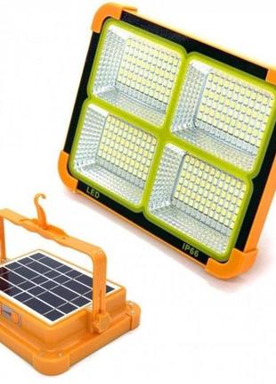 Потужний ліхтар - прожектор із сонячною панеллю та функцією power bank solar led light 12000 mah5 фото