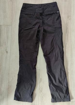 Треккинговые брюки karrimor xs черные из эластичной ткани1 фото