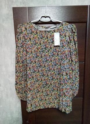 Брендовая новая красивая вискозная блуза-туника р.16.4 фото