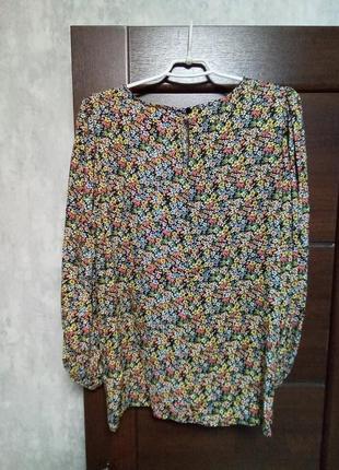 Брендовая новая красивая вискозная блуза-туника р.16.3 фото