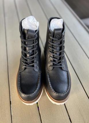 Кожаные мужские ботинкиecco staker moc toe tie premium lace boot

 40 43-44 размер7 фото