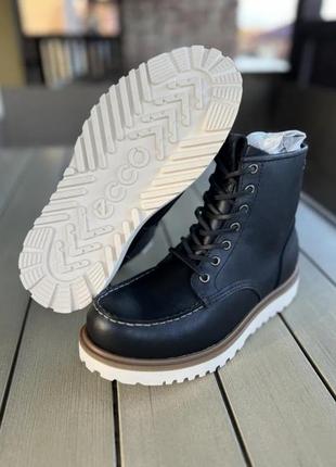 Кожаные мужские ботинкиecco staker moc toe tie premium lace boot

 40 43-44 размер9 фото