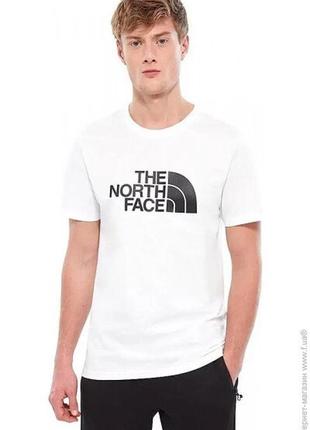 Мужская белая футболка the north face