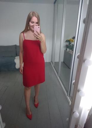 Классическое красное мини платье No14max8 фото