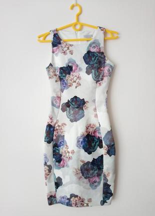 ❄️распродаж❄️облегающее платье с цветочным принтом h&amp;m