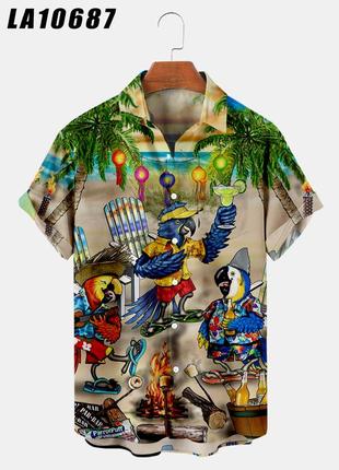 Яркая мужская рубашка