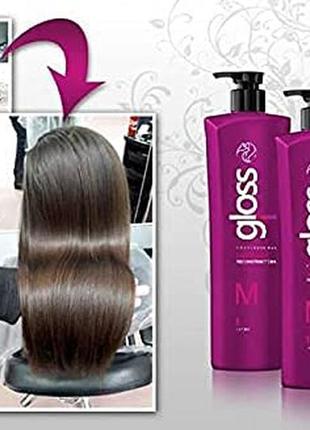 Кератин для волос fox gloss 1000 ml состав (ботокс нанопластика)