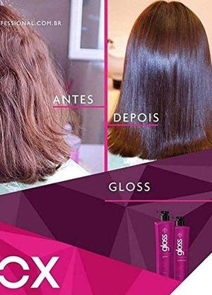 Кератин для волос fox gloss 1000 ml состав (ботокс нанопластика)