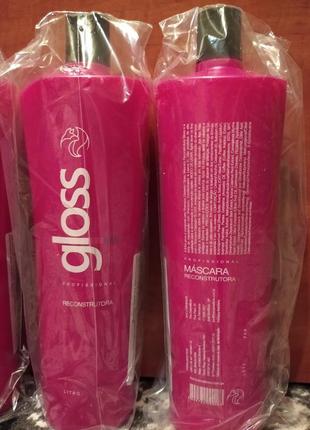 Кератин для волос fox gloss 1000 ml состав (ботокс нанопластика)