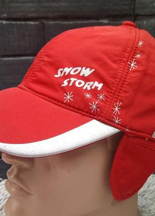 Зимняя мужская кепка с ушками на флисе storm 30028