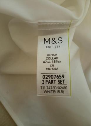 Очень качественная рубашка люкс коллекции m&amp;s из 100% чистого хлопка люкс качества4 фото