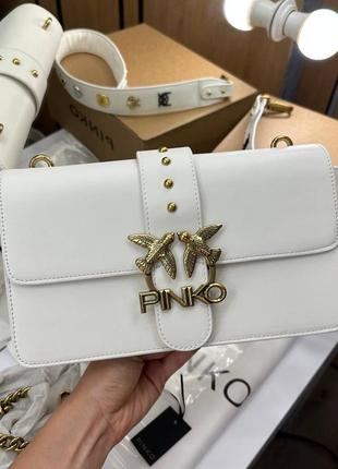 Жіноча сумка pinko white люкс якість