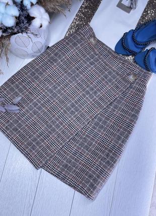 Тепла спідниця xs спідниця на запах коротка спідниця шерстяна