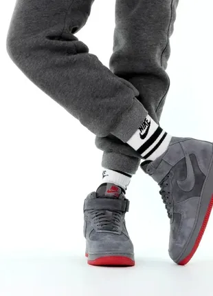 Супер цена! кроссовки nike air force 1 high аир форс❄️ теплые зимние ботинки сапоги fur мех ☔️🌧🌤1 фото