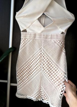 Шикарное, стильное 😍😍🔥👍новое платье сукня белое. missguided3 фото