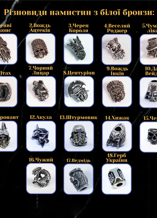 Темляк из паракорда с бусиной птица, цвет изделия и бусина под заказ