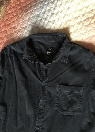 Сорочка чоловіча вільветова h&м .  l/m