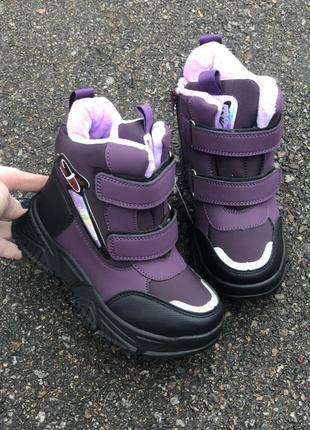 Черевики для дівчат термо черевики чобітки хайтопи для дівчат ботінки ботіночки дитяче взуття