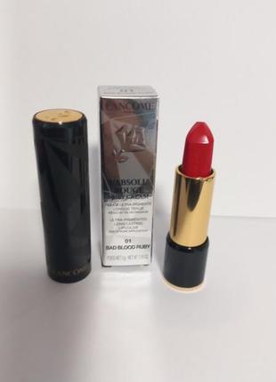 Lancome l'absolu rouge ruby cream стійка ультрапігментована помада для губ.1 фото