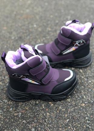 Ботинки для девочек детская обувь хайтопы термо ботинки для девочек2 фото