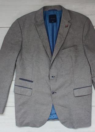 Якісний чоловічий великий сірий піджак  58 р  преміум бренду4 фото
