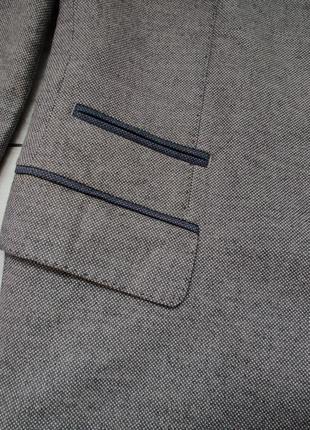 Якісний чоловічий великий сірий піджак  58 р  преміум бренду7 фото