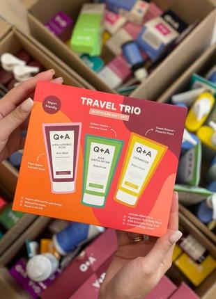 Подарочный набор для ухода за телом q+a travel trio1 фото