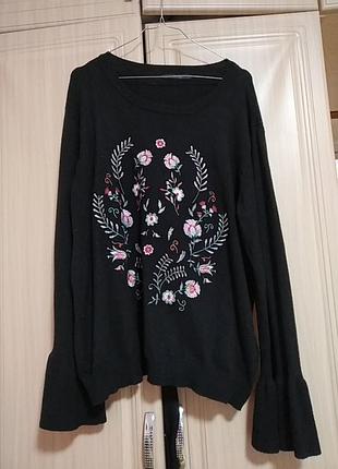 Нарядная кофточка большого размера