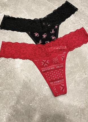 Набор комплект трусиков victoria’s secret трусы виктория сикрет