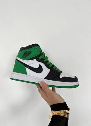 Кросівки air jordan high green white