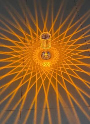 Настільна лампа світлодіодна diamond нічник портативний led світильник від usb декоративний кришталь6 фото