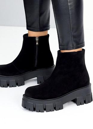 Ботинки женские/натур.замш