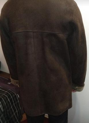 Натуральная кожанная дубленка, куртка пальто мужское3 фото