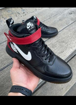 Шкіряні зимові чоловічі черевики nike2 фото