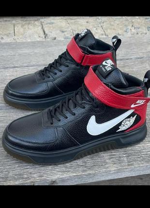 Шкіряні зимові чоловічі черевики nike3 фото
