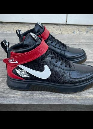 Шкіряні зимові чоловічі черевики nike5 фото